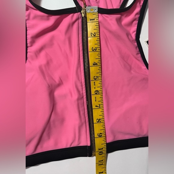 Juicy Couture hot pink and gold racer back bikini top size medium - Picture 7 of 12